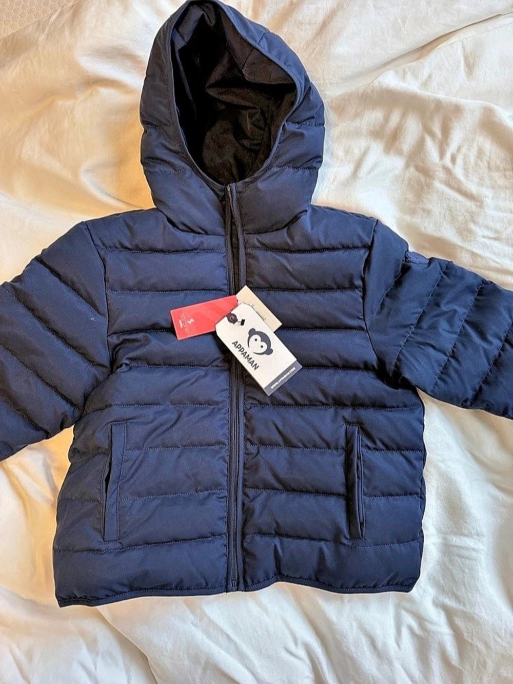 NWT Appaman Packable Lightweight Puffer Jacket Blue